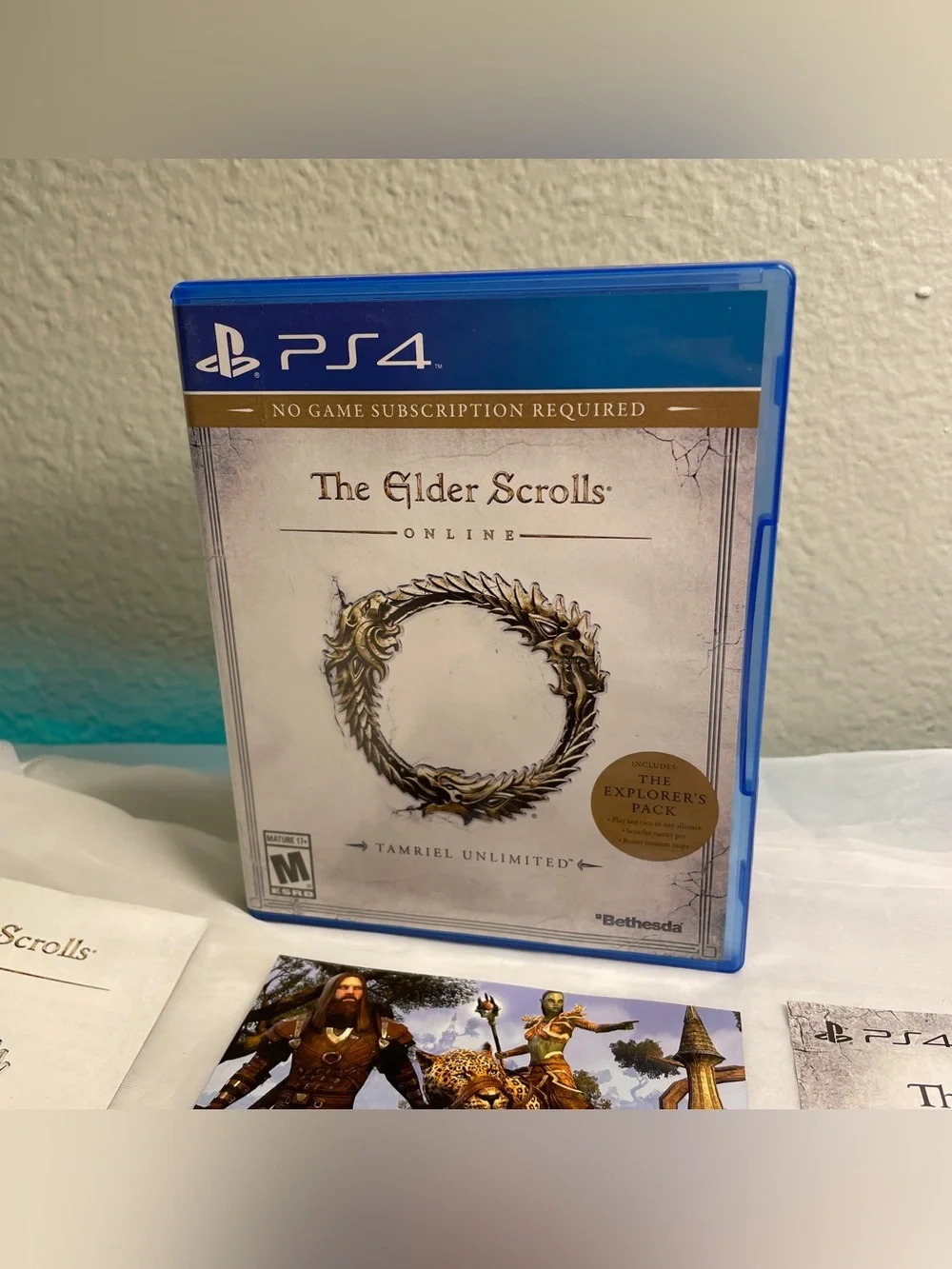 The Elder Scrolls Online Tamriel Unlimited (Sony Playstation 4, PS4) Complete